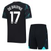 Maillot de Supporter Manchester City De Bruyne 17 Troisième 2023-24 Pour Enfant